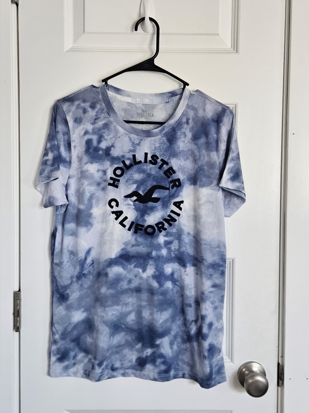 Hollister Blue Tie-Dye California Logo Tee
